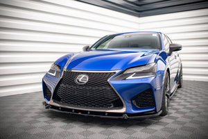 Maxton frontsplitter til Lexus GS F Mk4 Facelift – blank sort – billede 1 af 5