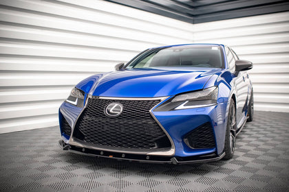 Maxton frontsplitter til Lexus GS F Mk4 Facelift – blank sort – billede 1 af 5
