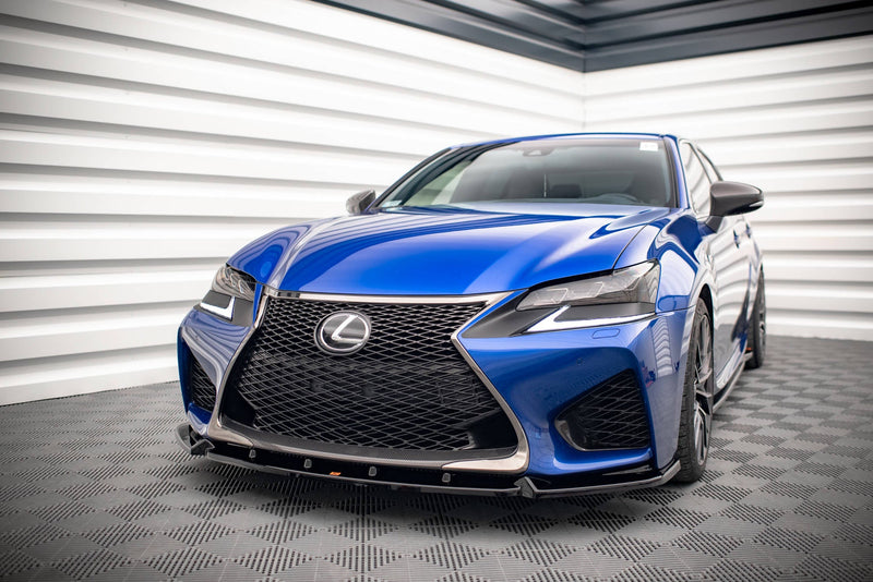 Maxton frontsplitter til Lexus GS F Mk4 Facelift – blank sort – billede 1 af 5