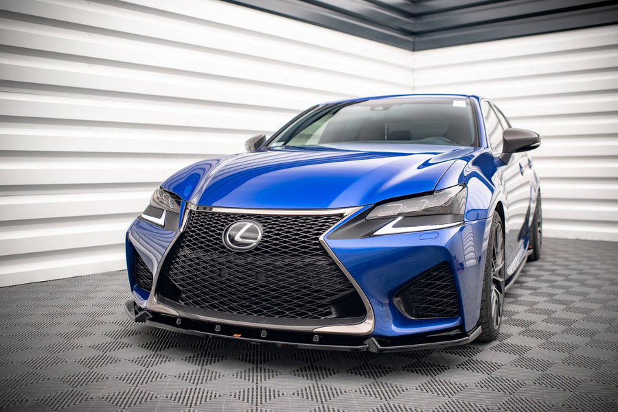 Maxton frontsplitter til Lexus GS F Mk4 Facelift – blank sort – billede 1 af 5