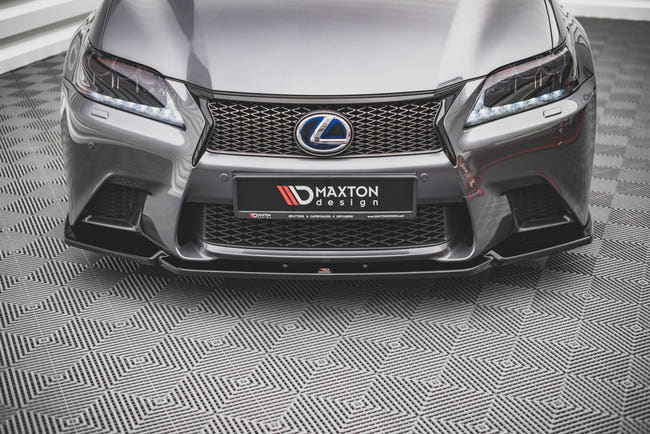 Maxton frontsplitter til Lexus GS F Sport Mk4 (L10) – blank sort – billede 2 af 4