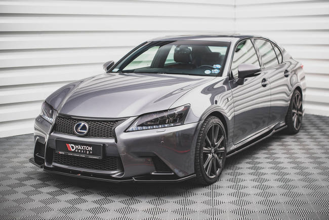Maxton frontsplitter til Lexus GS F Sport Mk4 (L10) – blank sort – billede 1 af 4