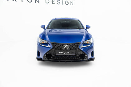 Maxton frontsplitter til Lexus RC Mk1 – blank sort – billede 2 af 6