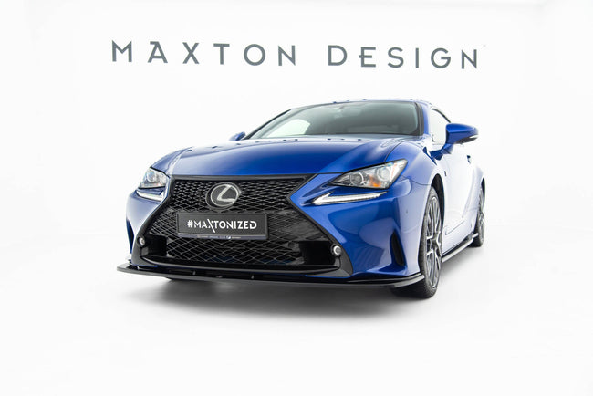 Maxton frontsplitter til Lexus RC Mk1 – blank sort – billede 1 af 6