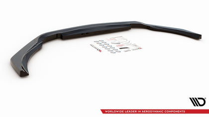 Maxton frontsplitter til Mercedes-AMG A 45 S Aero Pack W177 – blank sort – billede 6 af 6