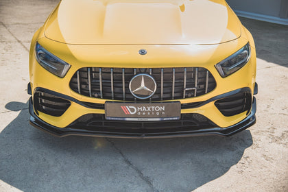 Maxton frontsplitter til Mercedes-AMG A 45 S Aero Pack W177 – blank sort – billede 2 af 6