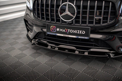 Maxton frontsplitter til Mercedes-AMG GLB 35 / AMG-Line X247 – blank sort – billede 3 af 5