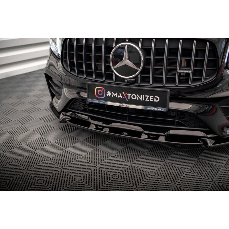 Maxton frontsplitter til Mercedes-AMG GLB 35 / AMG-Line X247 – blank sort – billede 3 af 5