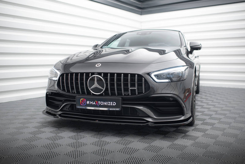 Maxton frontsplitter til Mercedes-AMG GT 53 4-Door Coupe X290 – blank sort – billede 1 af 4