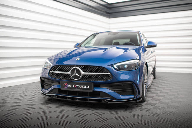 Maxton Front Splitter V.1 Mercedes-Benz C Amg-Line W206 - Gloss Black