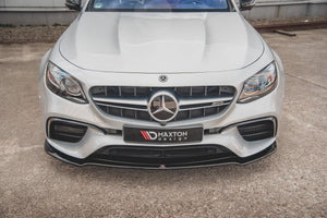 Maxton frontsplitter til Mercedes-Benz E63 AMG Estate/Sedan S213/W213 – blank sort – billede 2 af 8