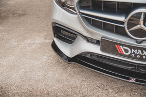 Maxton frontsplitter til Mercedes-Benz E63 AMG Estate/Sedan S213/W213 – blank sort – billede 4 af 8