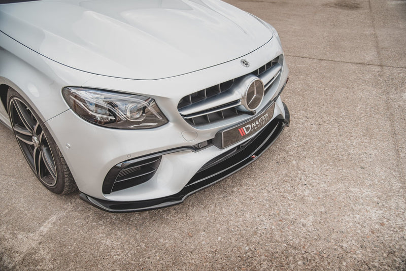 Maxton frontsplitter til Mercedes-Benz E63 AMG Estate/Sedan S213/W213 – blank sort – billede 6 af 8