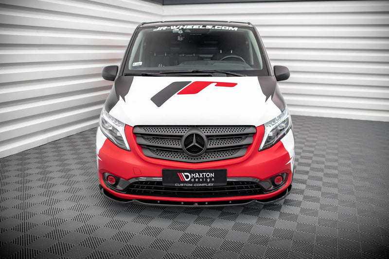Maxton frontsplitter til Mercedes-Benz Vito W447 Facelift – blank sort – billede 2 af 4