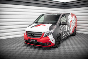 Maxton frontsplitter til Mercedes-Benz Vito W447 Facelift – blank sort – billede 1 af 4