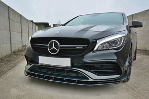 Maxton frontsplitter til Mercedes CLA A45 AMG C117 Facelift – blank sort – billede 1 af 7