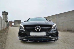 Maxton frontsplitter til Mercedes CLA A45 AMG C117 Facelift – blank sort – billede 2 af 7