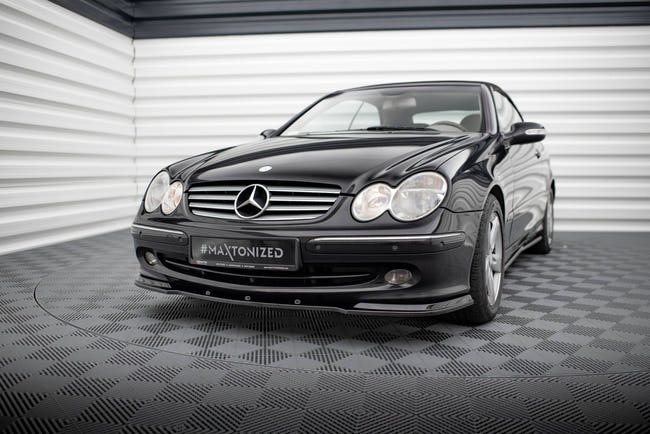 Maxton frontsplitter til Mercedes CLK W 209 FOR Standard Version – blank sort – billede 1 af 5