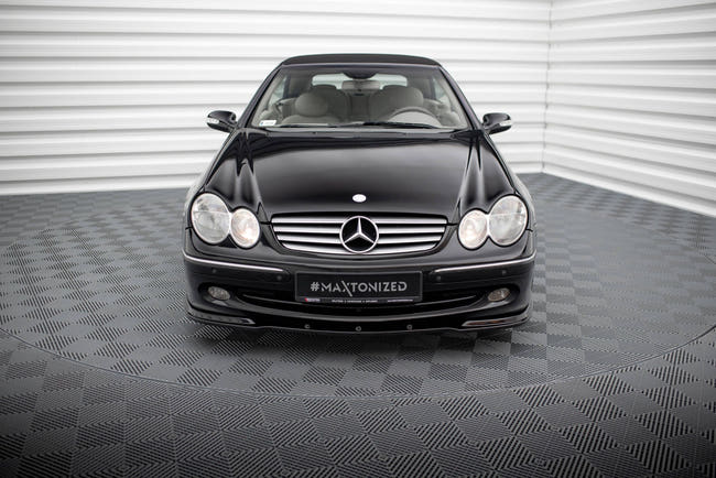 Maxton frontsplitter til Mercedes CLK W 209 FOR Standard Version – blank sort – billede 2 af 5