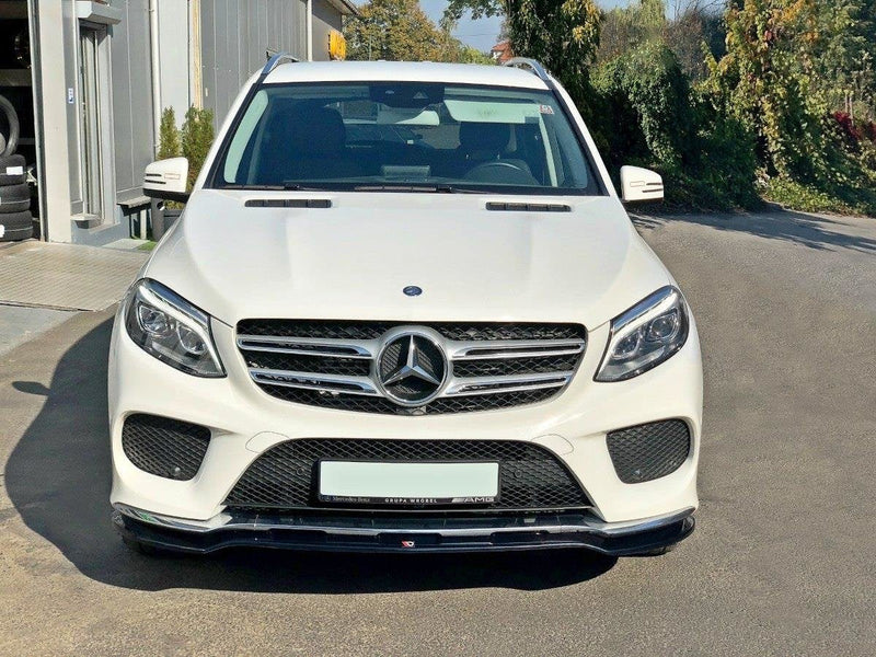 Maxton frontsplitter til Mercedes GLE W166 AMG-Line – blank sort – billede 1 af 6