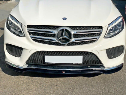 Maxton frontsplitter til Mercedes GLE W166 AMG-Line – blank sort – billede 3 af 6