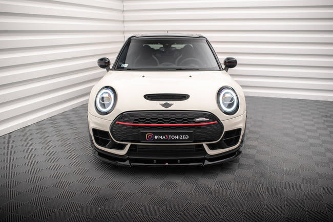 Maxton Front Splitter V.1 Mini Cooper Clubman John Cooper Works F54 Facelift - Gloss Black