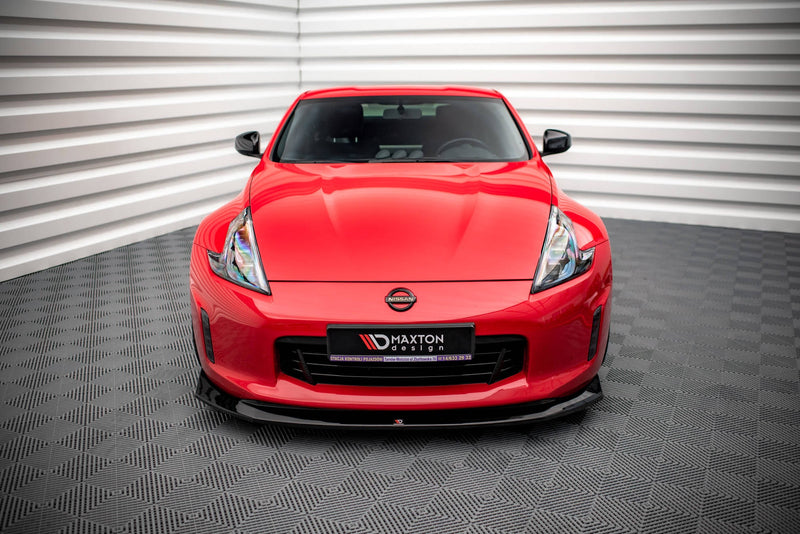 Maxton frontsplitter til Nissan 370Z Facelift – blank sort – billede 2 af 5