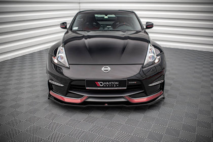 Maxton frontsplitter til Nissan 370Z Nismo Facelift – blank sort – billede 2 af 5