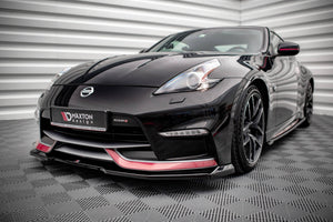 Maxton frontsplitter til Nissan 370Z Nismo Facelift – blank sort – billede 1 af 5