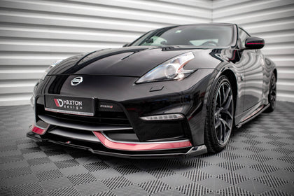 Maxton frontsplitter til Nissan 370Z Nismo Facelift – blank sort – billede 1 af 5