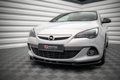 Maxton frontsplitter til Opel Astra GTC OPC-Line J – blank sort – billede 1 af 5