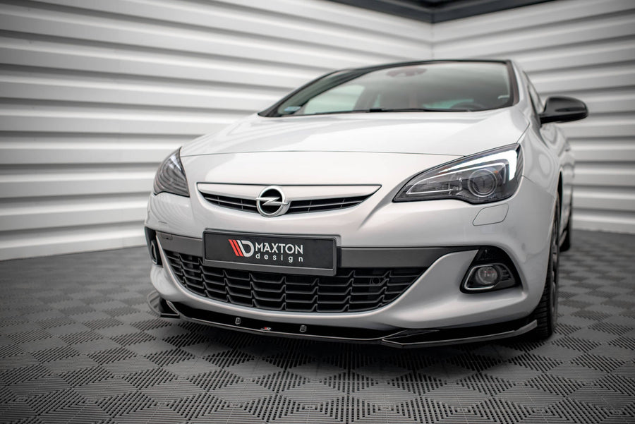 Maxton frontsplitter til Opel Astra GTC OPC-Line J – blank sort – billede 1 af 5