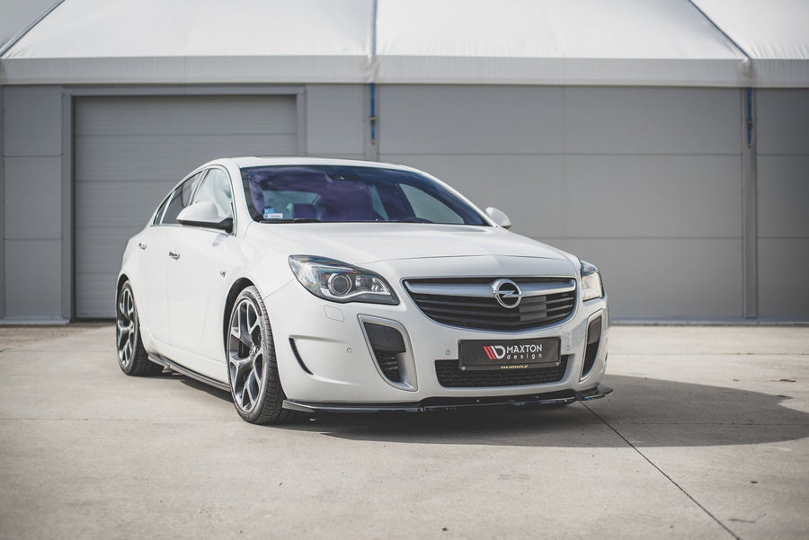Maxton frontsplitter til Opel Insignia Mk. 1 OPC Facelift – blank sort – billede 1 af 6