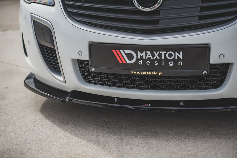 Maxton frontsplitter til Opel Insignia Mk. 1 OPC Facelift – blank sort – billede 3 af 6
