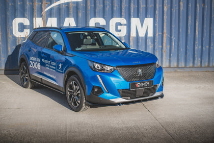 Maxton frontsplitter til Peugeot 2008 Mk2 – blank sort – billede 2 af 6
