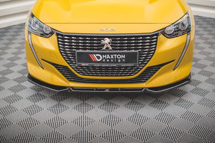Maxton frontsplitter til Peugeot 208 Mk2 – blank sort – billede 2 af 4