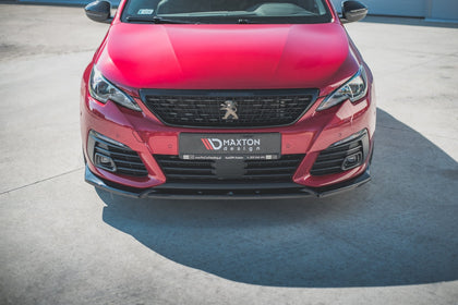 Maxton frontsplitter til Peugeot 308 GT Mk2 Facelift – blank sort – billede 2 af 6