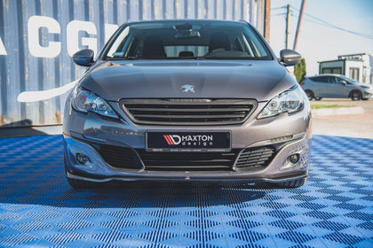 Maxton frontsplitter til Peugeot 308 Mk2 – blank sort – billede 3 af 6