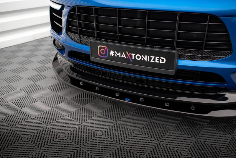 Maxton frontsplitter til Porsche Macan Mk1 – blank sort – billede 3 af 6