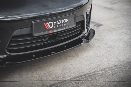 Maxton frontsplitter til Porsche Panamera Turbo 970 Facelift – blank sort – billede 4 af 7