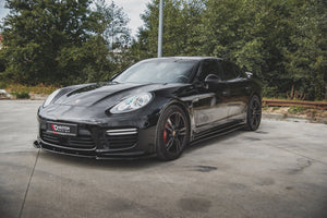 Maxton frontsplitter til Porsche Panamera Turbo 970 Facelift – blank sort – billede 5 af 7