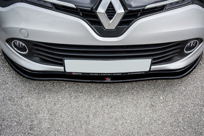 Maxton frontsplitter til Renault Clio Mk4 – blank sort – billede 1 af 6