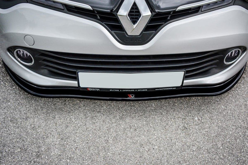Maxton frontsplitter til Renault Clio Mk4 – blank sort – billede 1 af 6