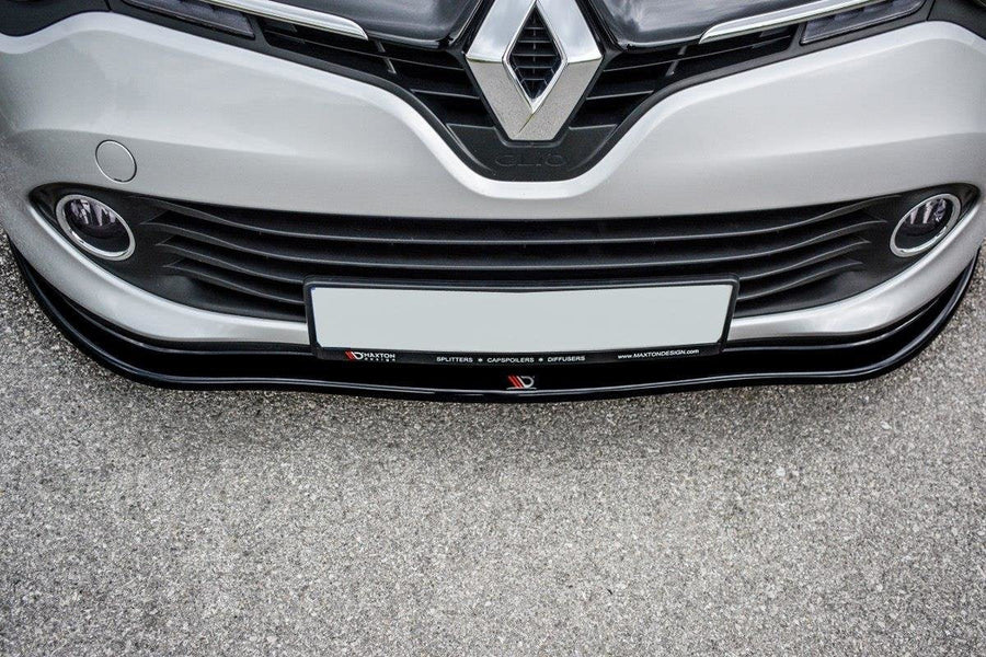 Maxton frontsplitter til Renault Clio Mk4 – blank sort – billede 1 af 6