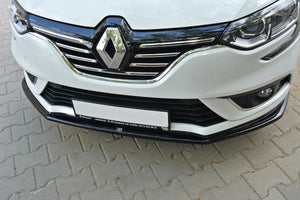 Maxton Front Splitter V.1 Renault Megane Mk4 Hatchback - Gloss Black