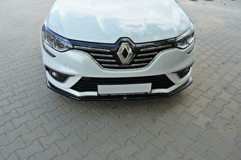 Maxton Front Splitter V.1 Renault Megane Mk4 Hatchback - Gloss Black
