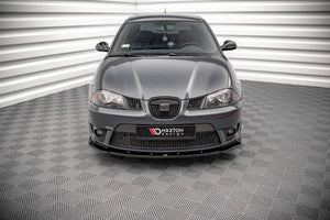 Maxton Front Splitter V.1 Seat Ibiza Cupra Mk3 - Gloss Black