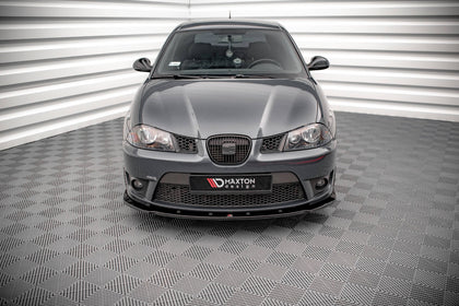 Maxton Front Splitter V.1 Seat Ibiza Cupra Mk3 - Gloss Black
