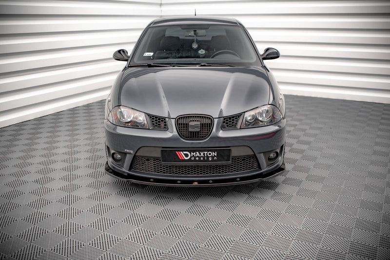 Maxton Front Splitter V.1 Seat Ibiza Cupra Mk3 - Gloss Black