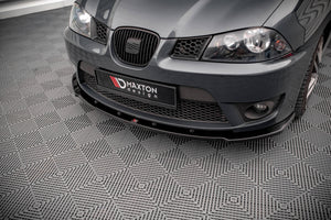 Maxton Front Splitter V.1 Seat Ibiza Cupra Mk3 - Gloss Black